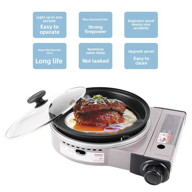 Camping Cooking Gas Stove - Fornello a Gas Portatile Antivento ZGP-2