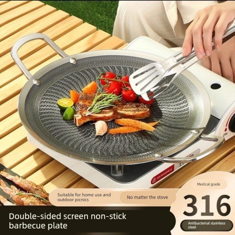 Camping Cooking Gas Stove - Padella Multifunzionale in Acciaio Inox 316