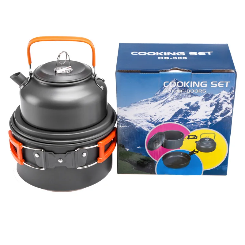 Camping Cooking Pots And Pans - Pentola da esterno Bollitore Kit di