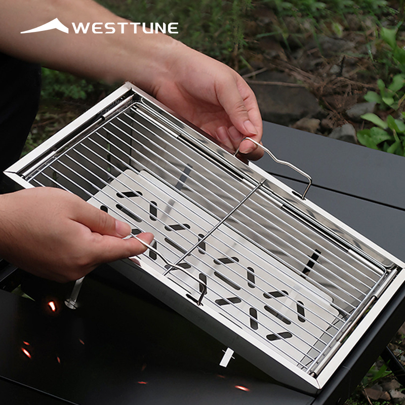 Camp Grill Portable Folding - WESTTUNE IGT Griglia per barbecue Pieghevole