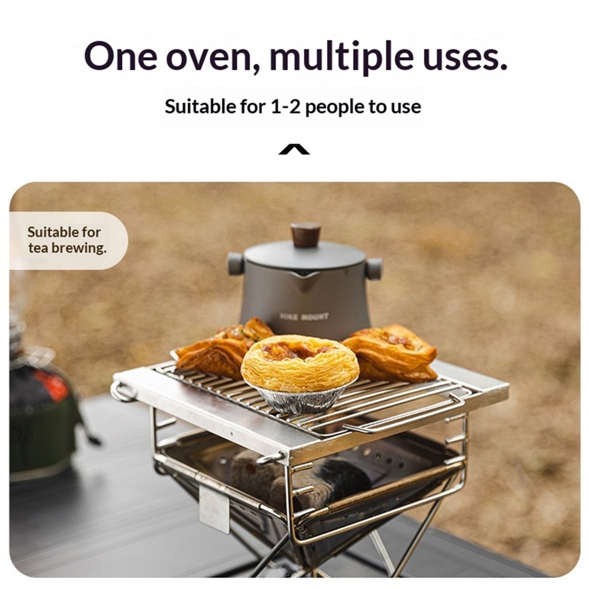 Camp Grill Portable Folding - Griglia Pieghevole M10K per Campeggio all'Aperto,