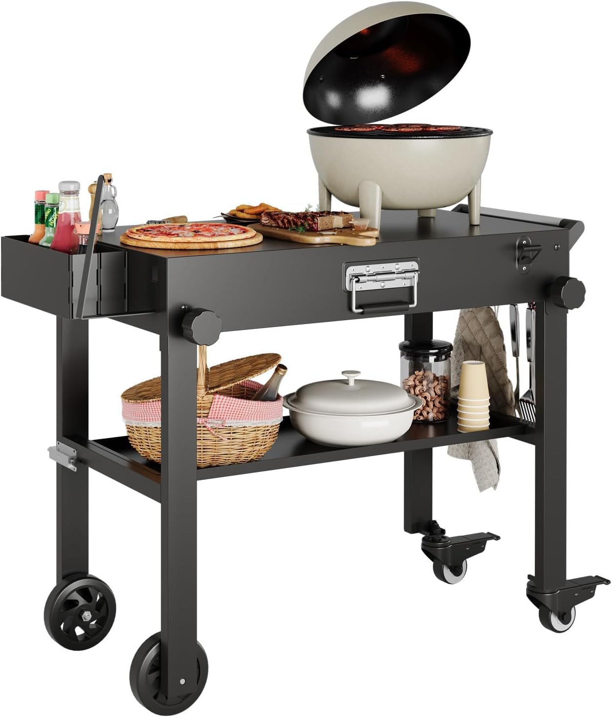 Camp Grill Portable Folding - Carrello Portatile per Griglia Tacleekii per