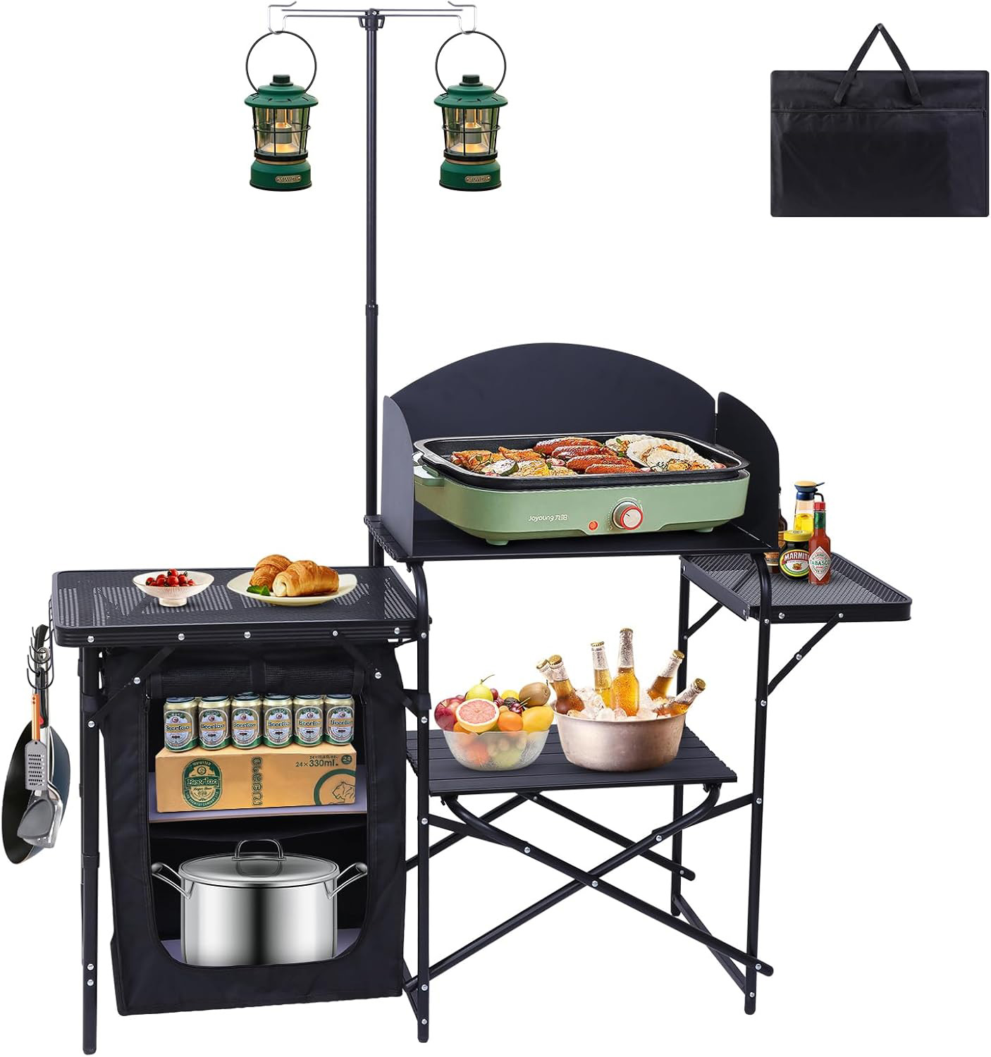 Stazione da Cucina da Campeggi - Camping Cooking Table With Windshield recensione e prezzo