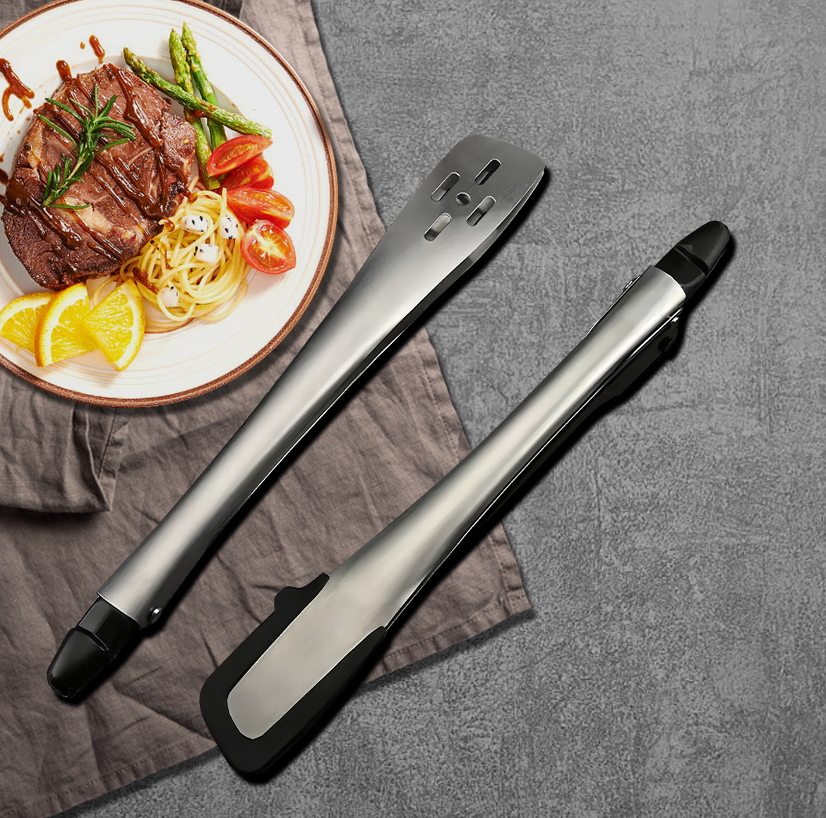 Pinze da Cucina in Acciaio Ino - Camping Cooking Tips recensione e prezzo