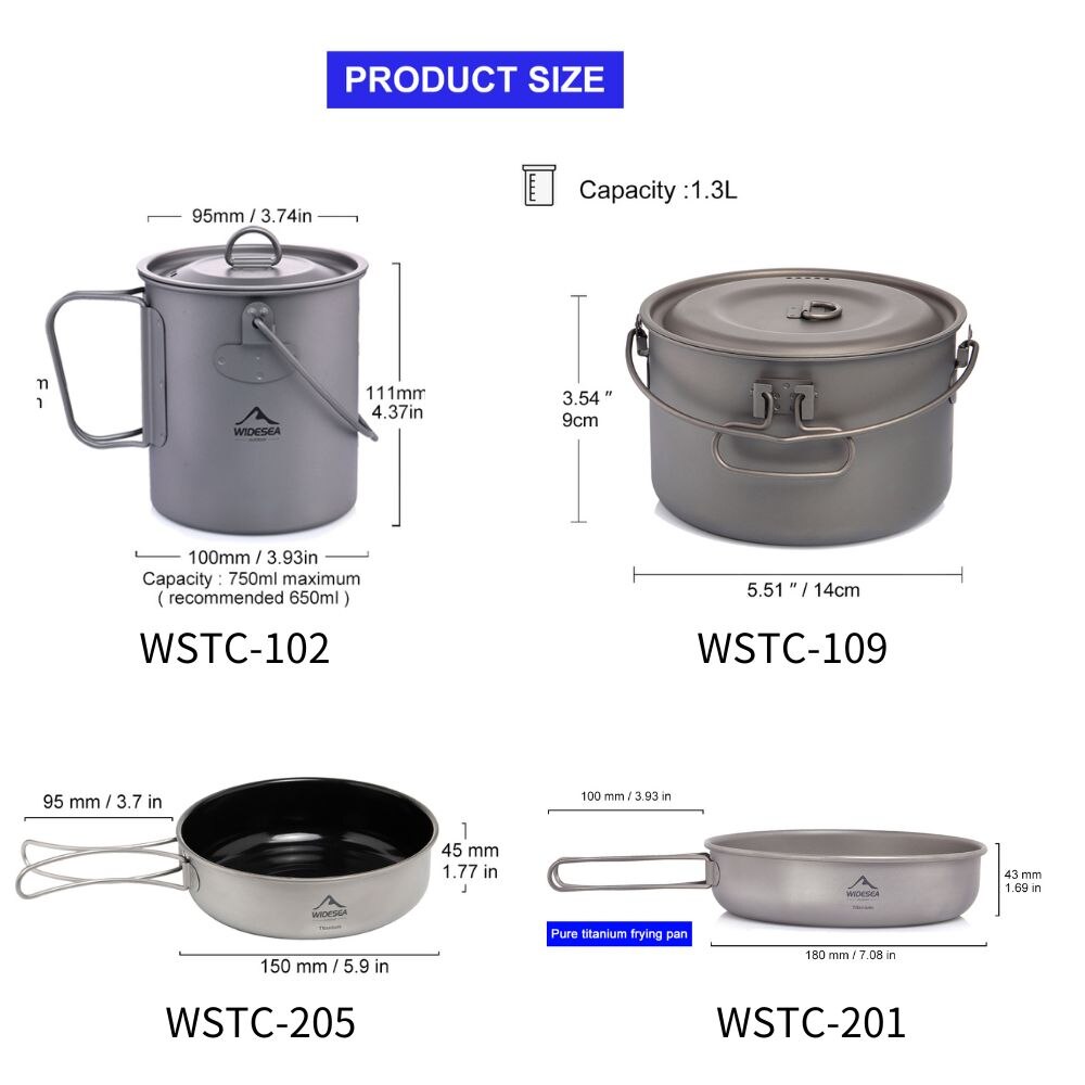 Widesea Stoviglie da campeggio - Camping Cooking Wok recensione e prezzo