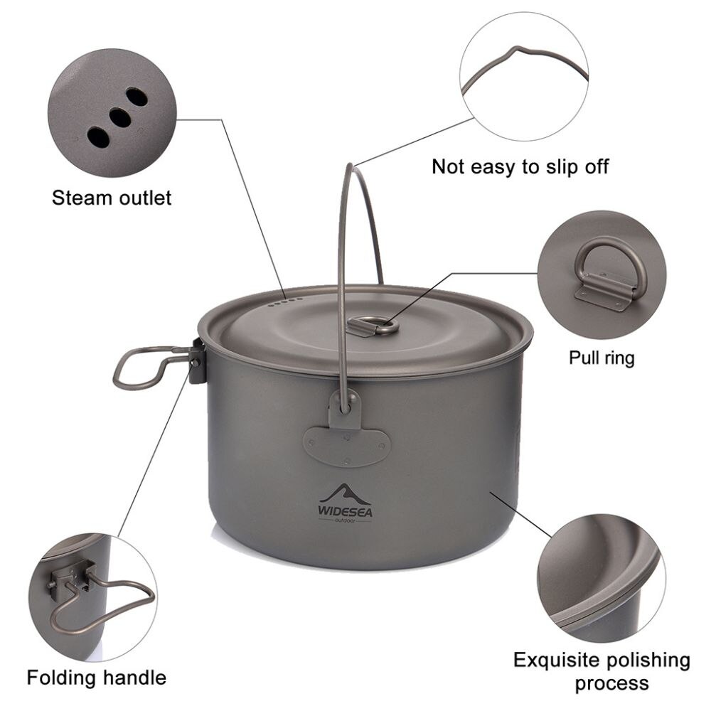 Widesea Stoviglie da campeggio - Camping Cooking Wok recensione e prezzo