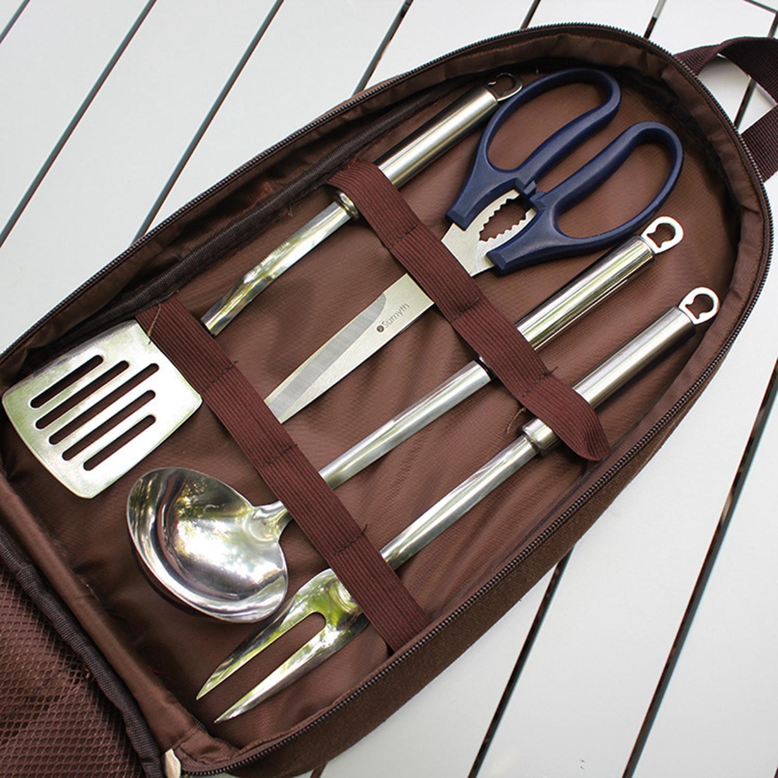 7 pezzi set di utensili da cuc - Camping Cooking Kitchen Set recensione e prezzo