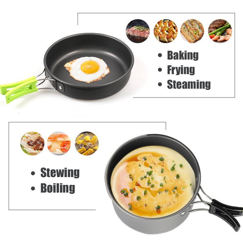 WESTTUNE Kit di pentole da cam - Camping Cooking Wok recensione e prezzo