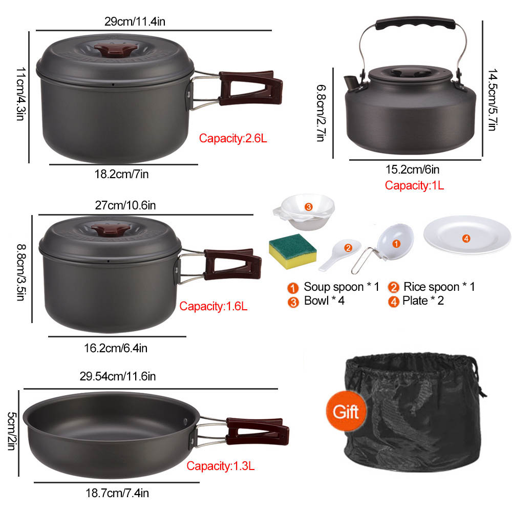 Pentola da picnic per 3-4 pers - Camping Cooking Pots And Pans recensione e prezzo