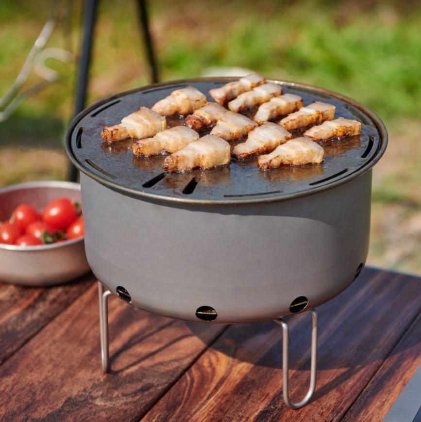 Griglia da cucina in ferro pie - Camping Cooking Table With Windshield recensione e prezzo