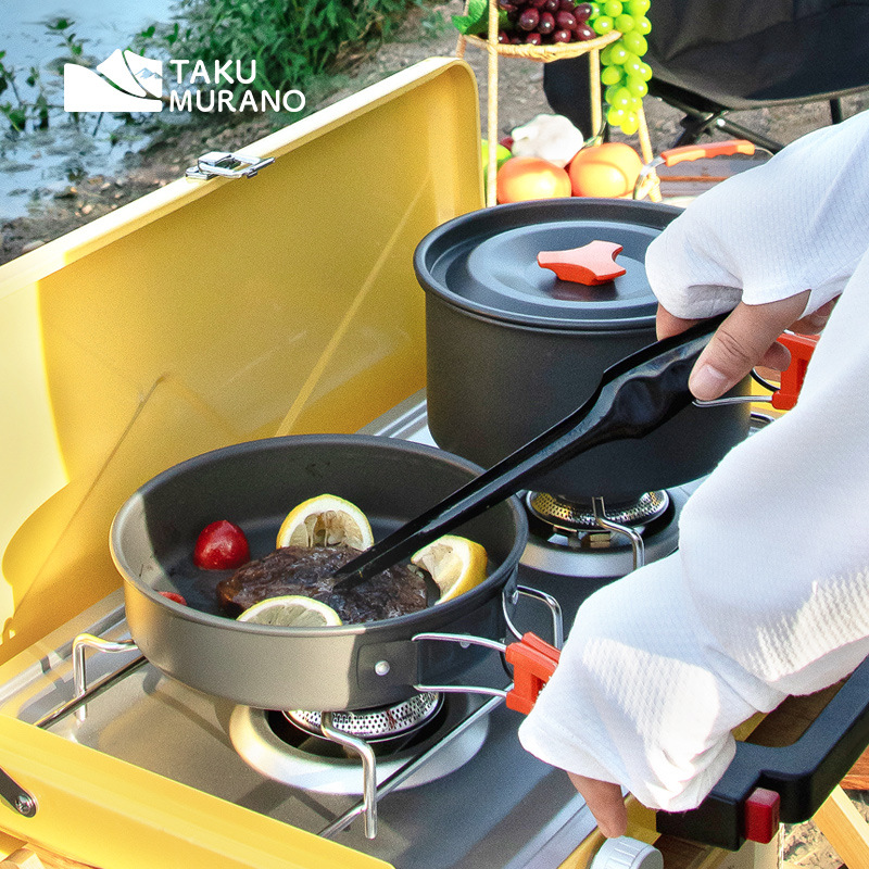 Set di pentole da campeggio, s - Camping Cooking Kitchen Set recensione e prezzo