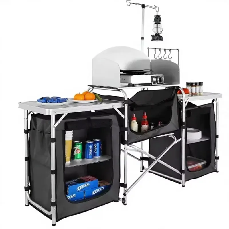 Stazione Cucina da Campeggio i - Camping Cooking Table With Windshield recensione e prezzo