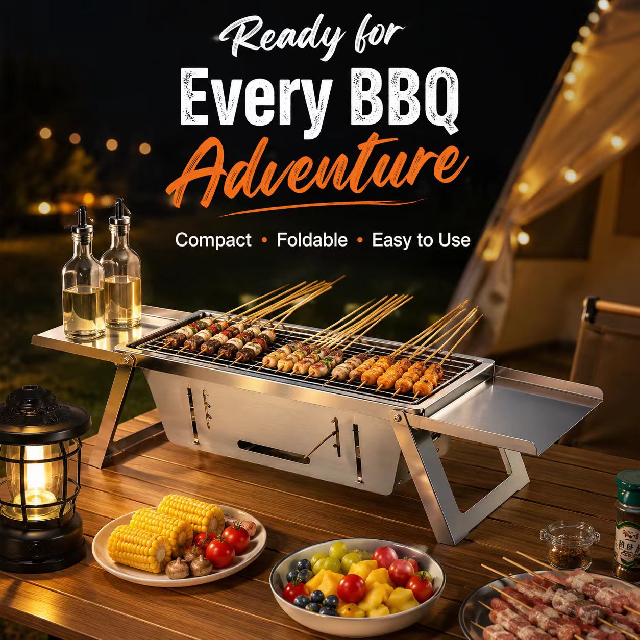 Griglia BBQ Pieghevole in Acci - Camp Grill Portable Folding recensione e prezzo